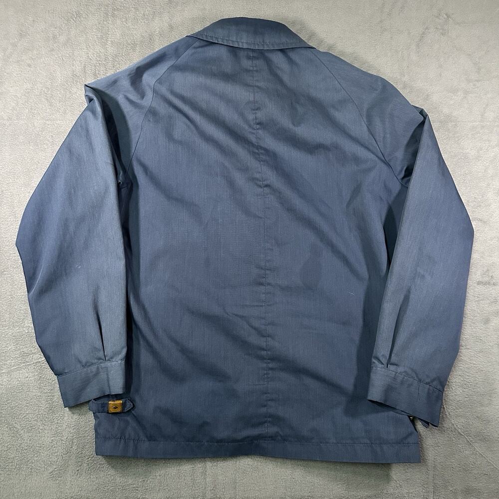 Zero King Jacket Blue Mens 38 Vintage USA Plaid Lined Windbreaker Coat Zip - Picture 9 of 10